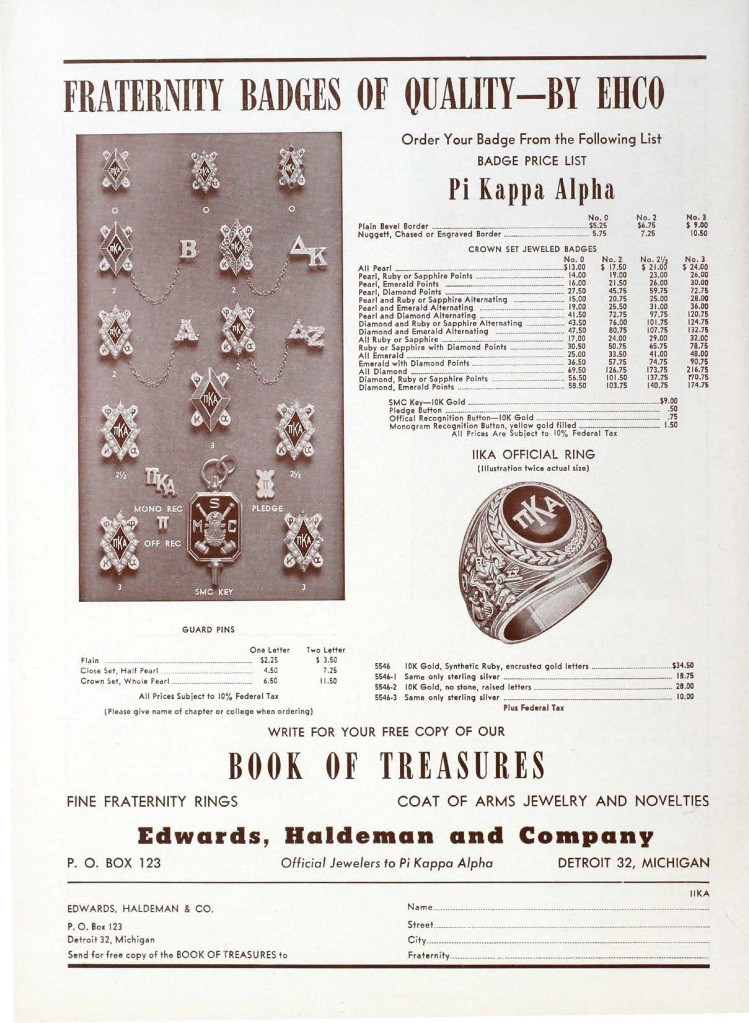 Edwards, Haldeman And Company Advertisement, September 1955
